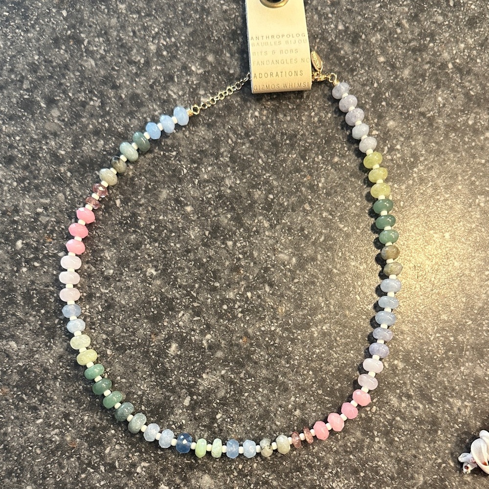 Anthropologie Multicolor Beaded Necklace